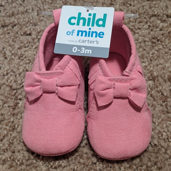 Pink Infant Moccasins - Picture 2 of 4